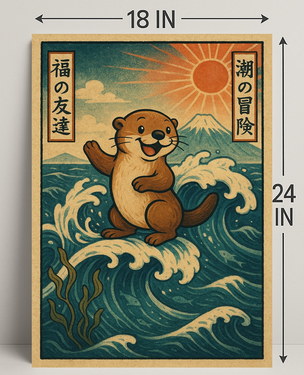 Otters Ocean Adventure Poster PosterGoat