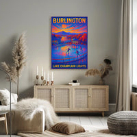 Burlington Lake Champlain Lights Poster