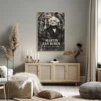 Martin Van Buren 8th President of the United States Double Exposure Poster