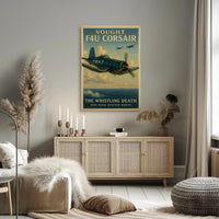 Vought F4U Corsair: The Whistling Death Poster