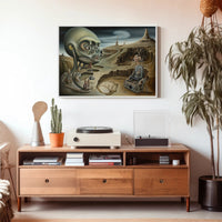 Surreal Dystopian Landscape Futuristic Sci-Fi Poster