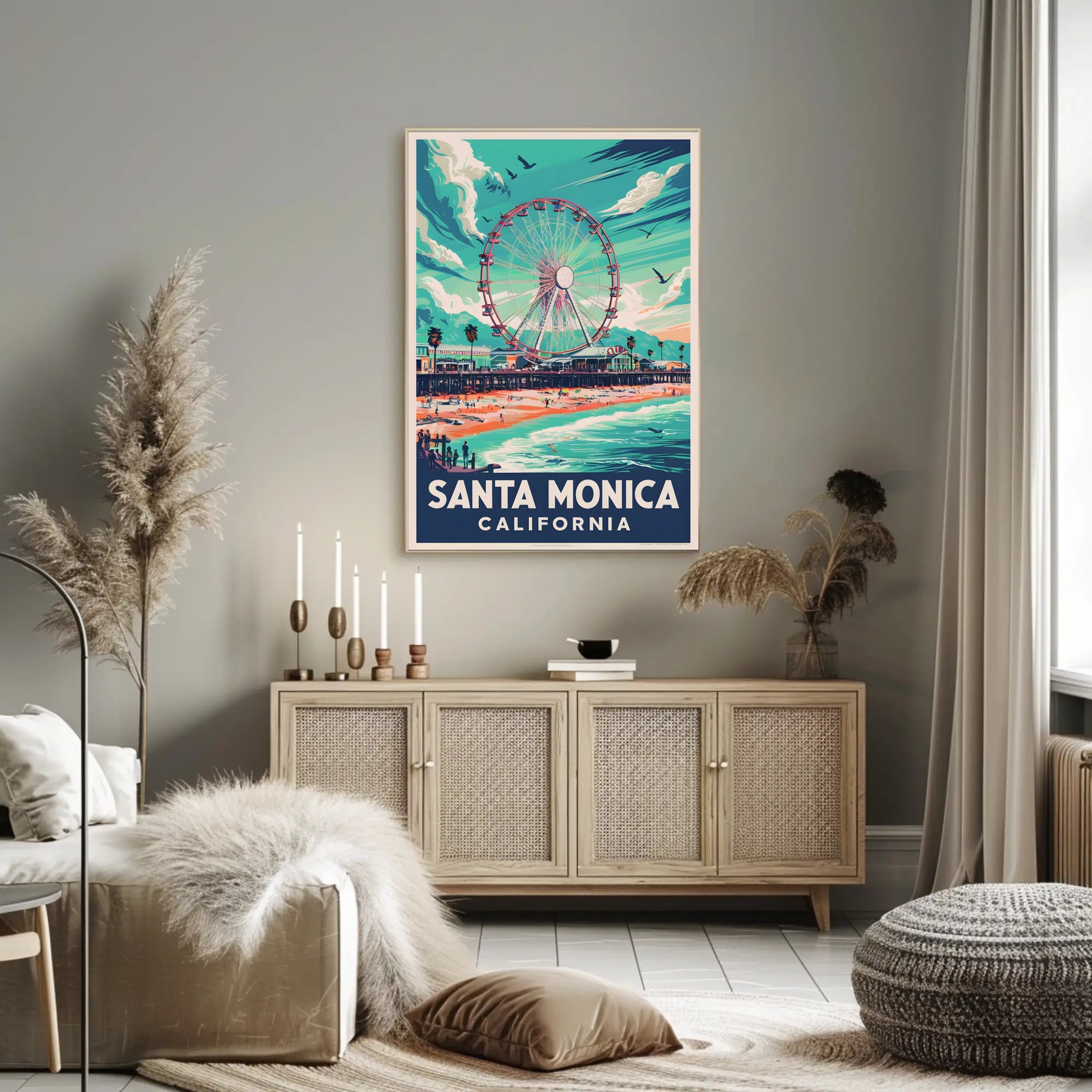 Santa Monica Beachfront Poster