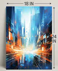 Futuristic Cityscape Poster