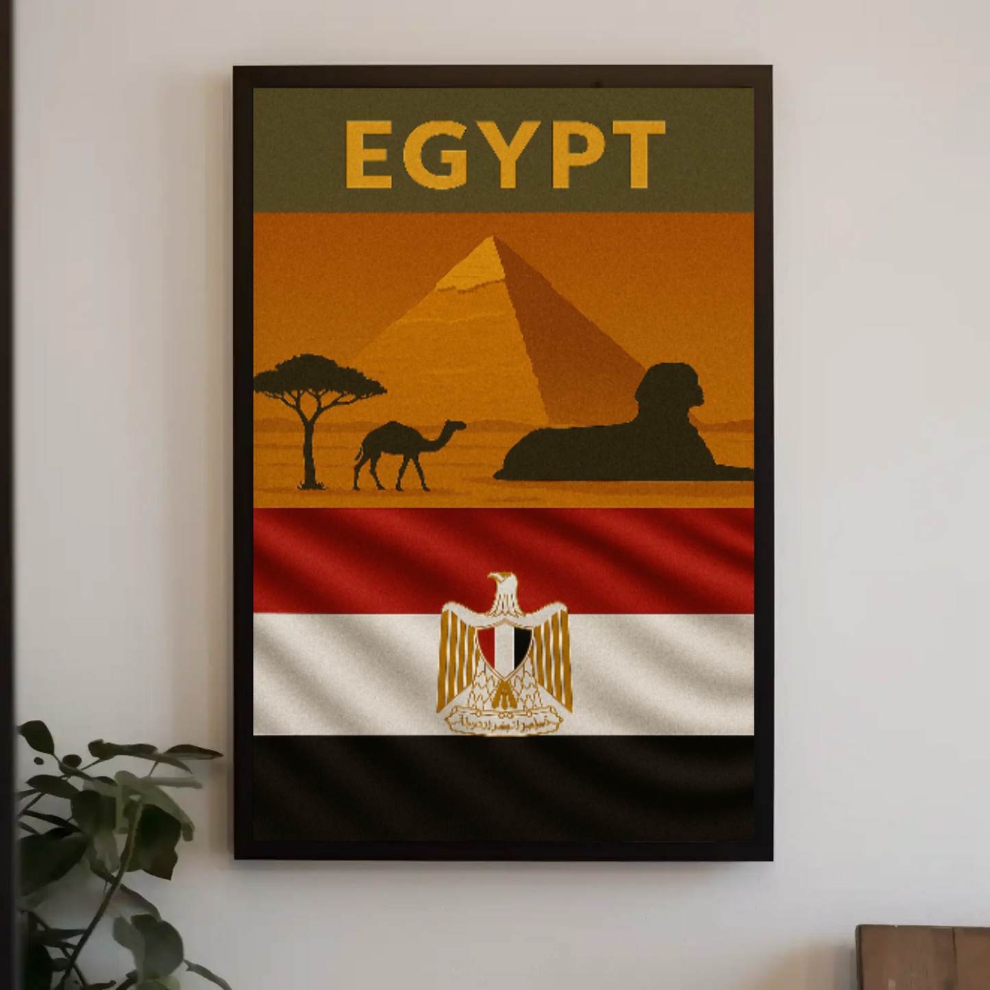 Egyptian Landscapes Vintage Travel Art Print Travel Poster