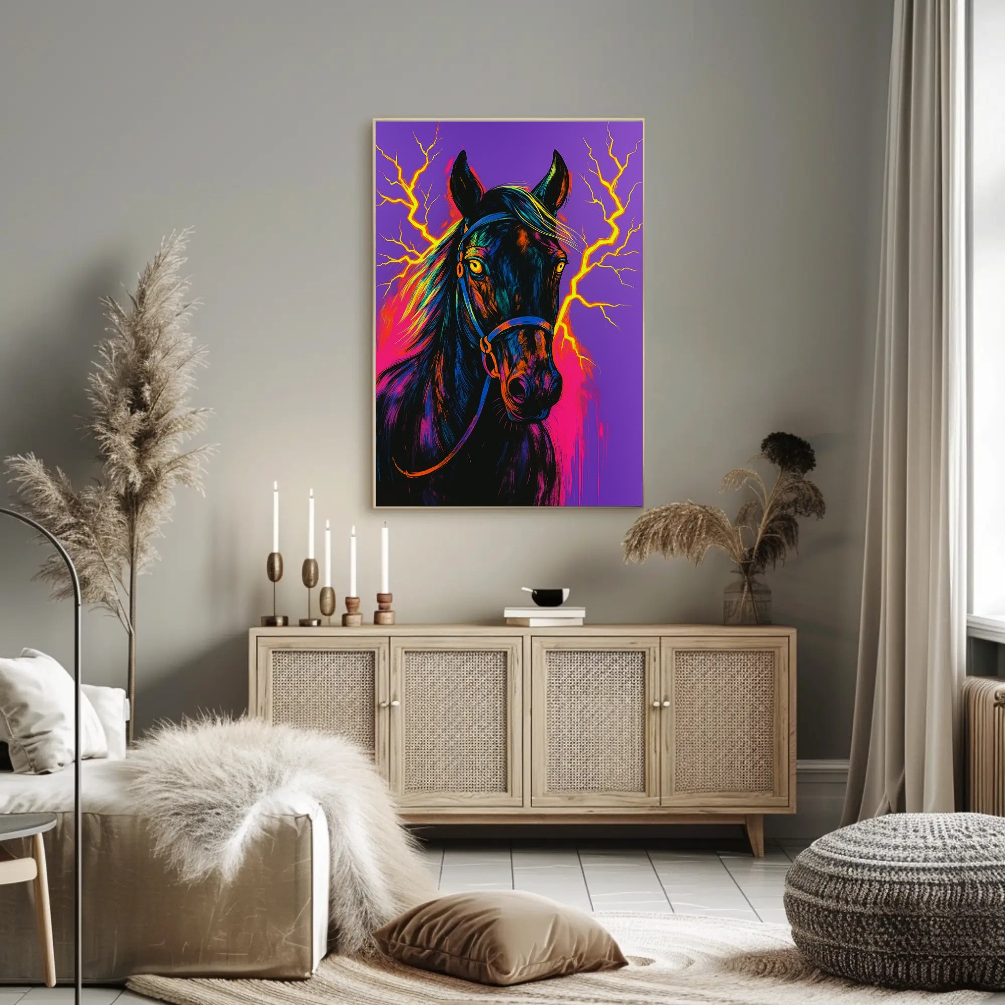 Electrifying Equine Poster