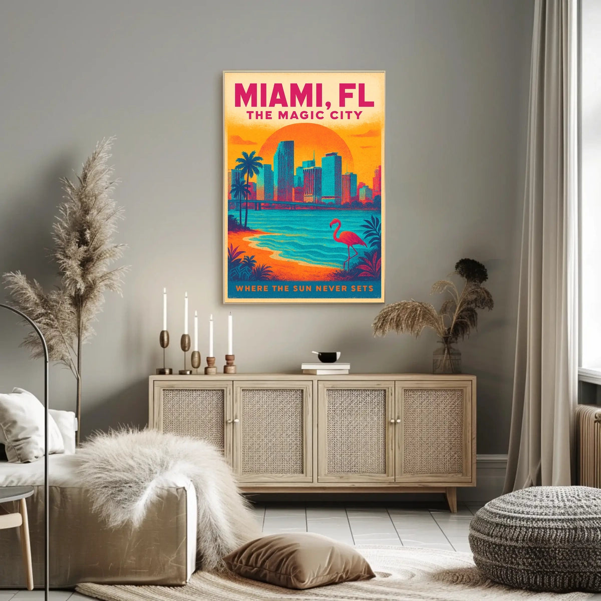Miami, FL The Magic City Poster