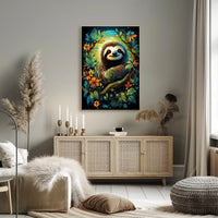 Enchanted Sloth In Nature Poster