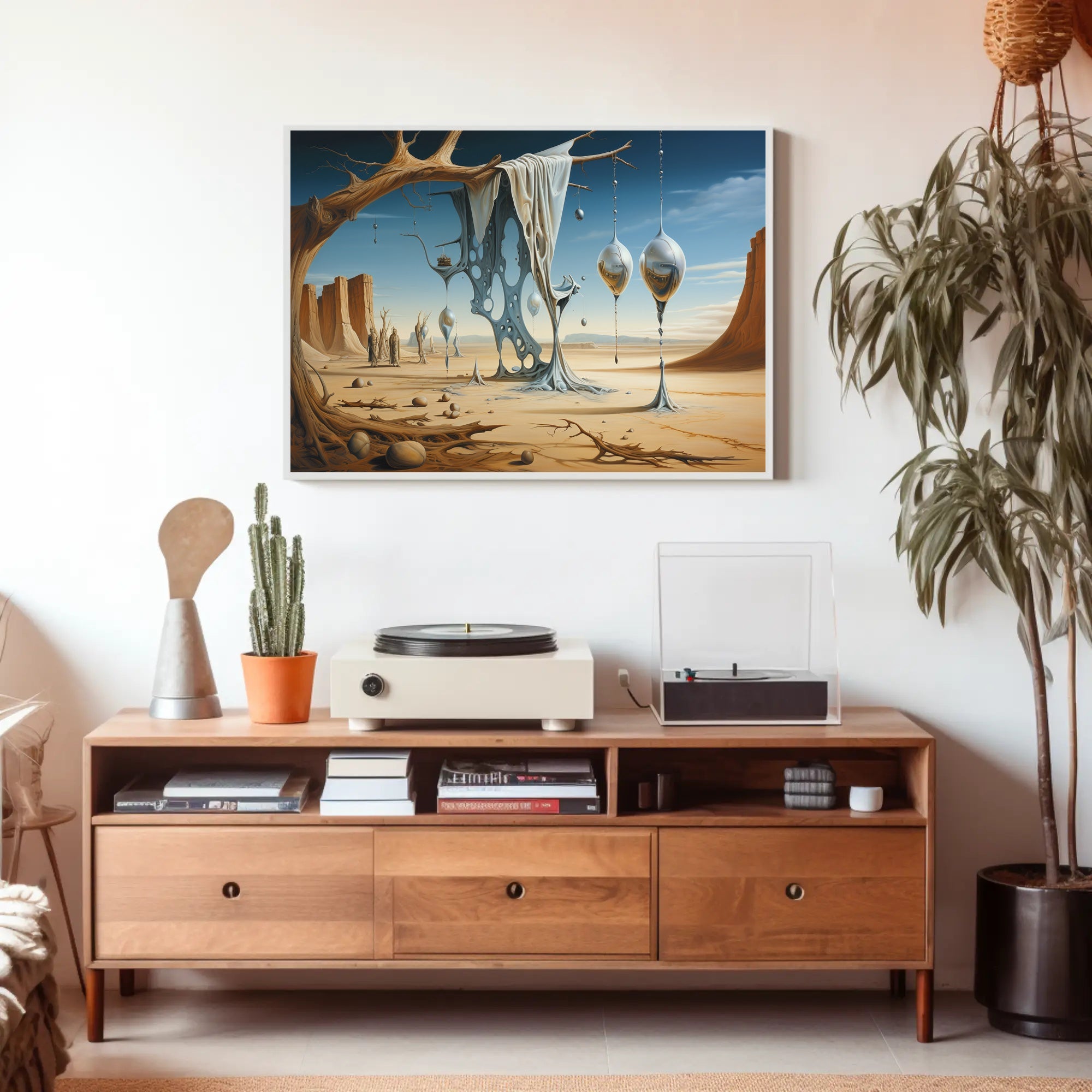Surreal Desert Dreamscape Art Poster