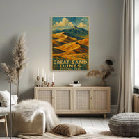 Great Sand Dunes National Park Scenic Wanderlust Poster