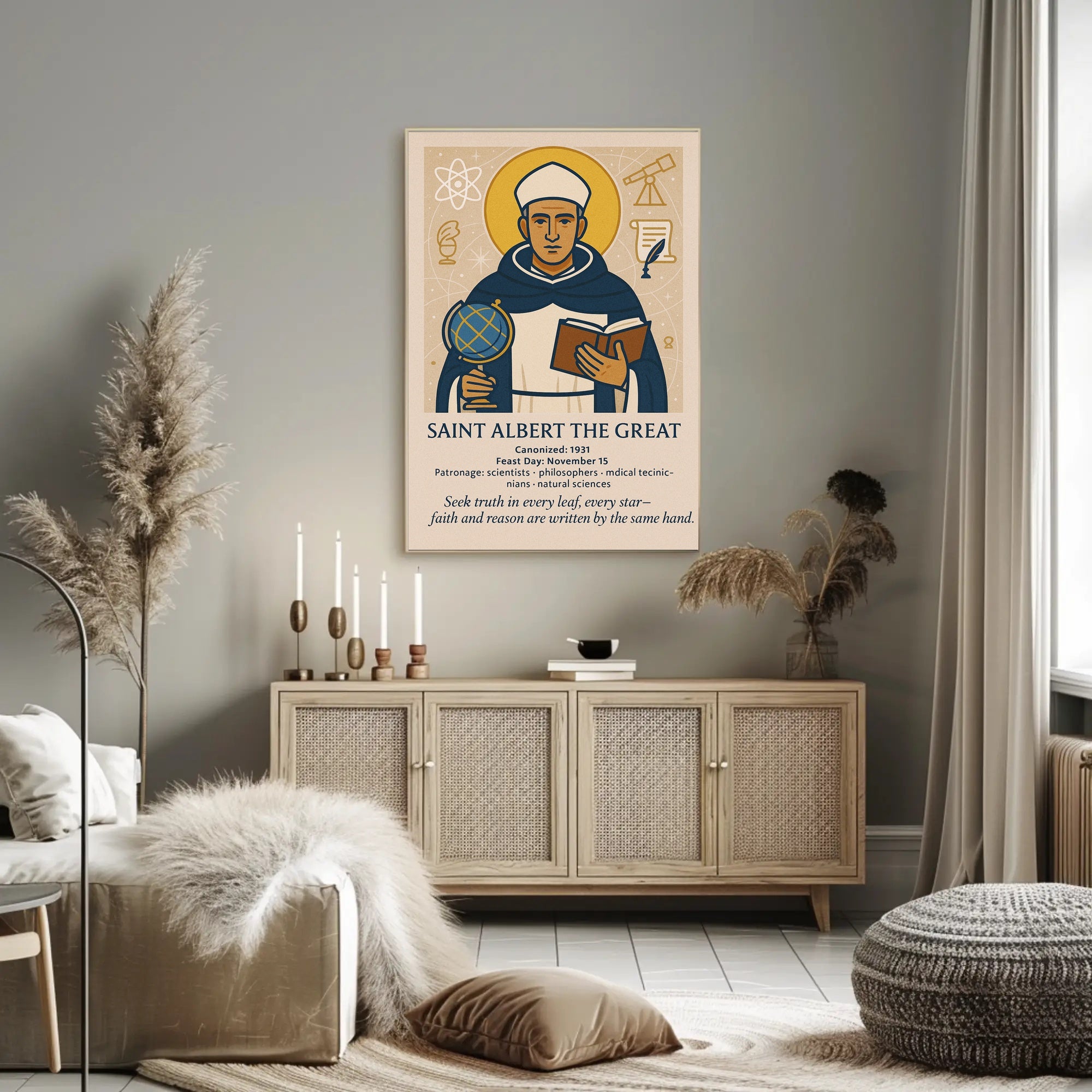 Saint Albert the Great Poster PosterGoat