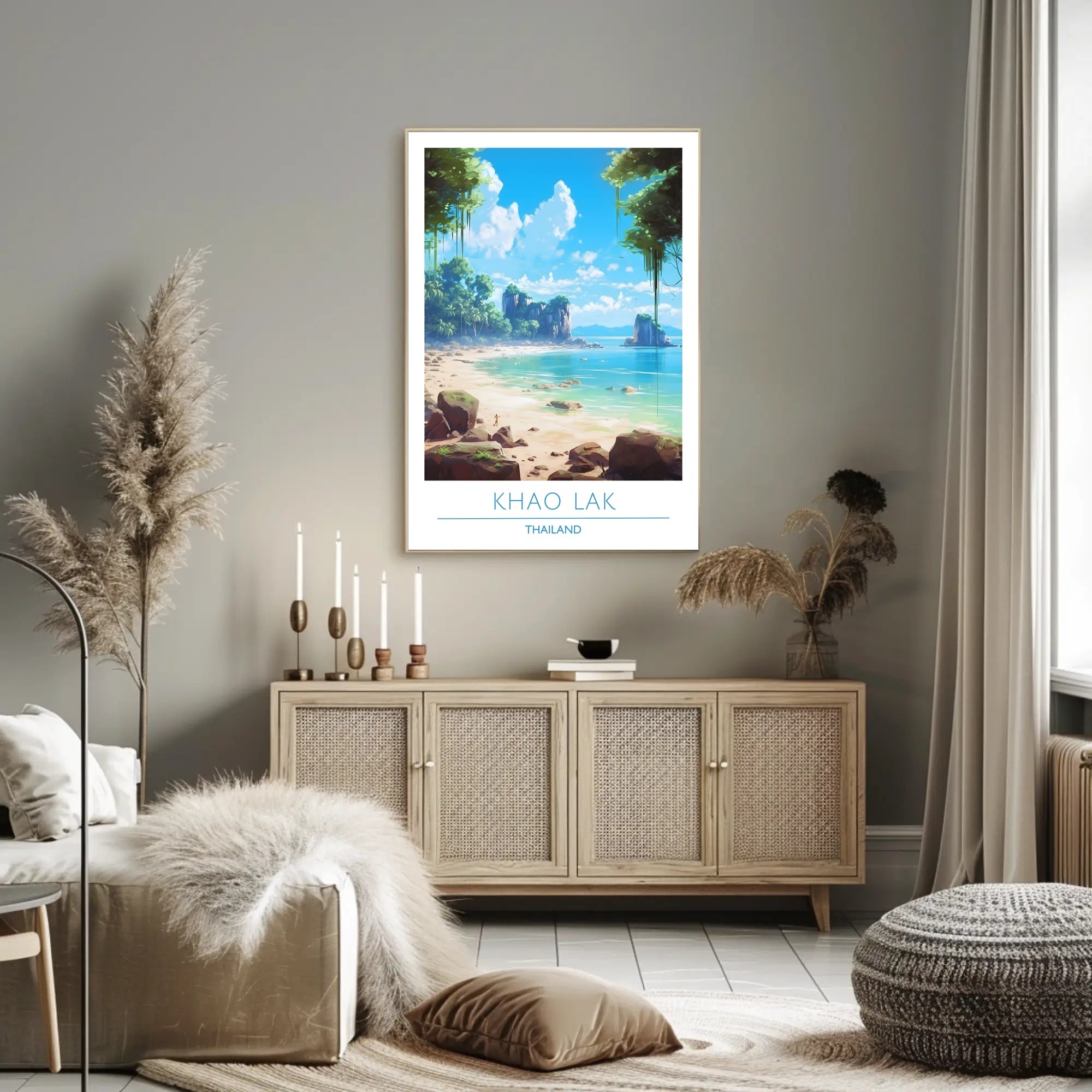 Serene Coastal Escape Poster