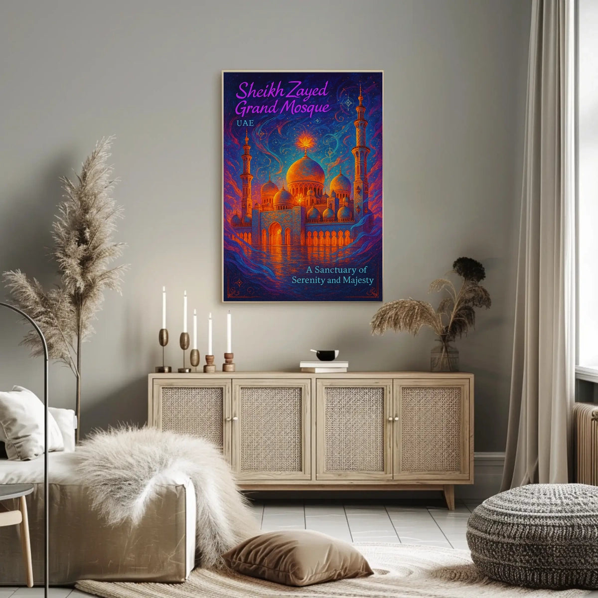 Sheikh Zayed Grand Mosque A Sanctuary of Serenity Poster