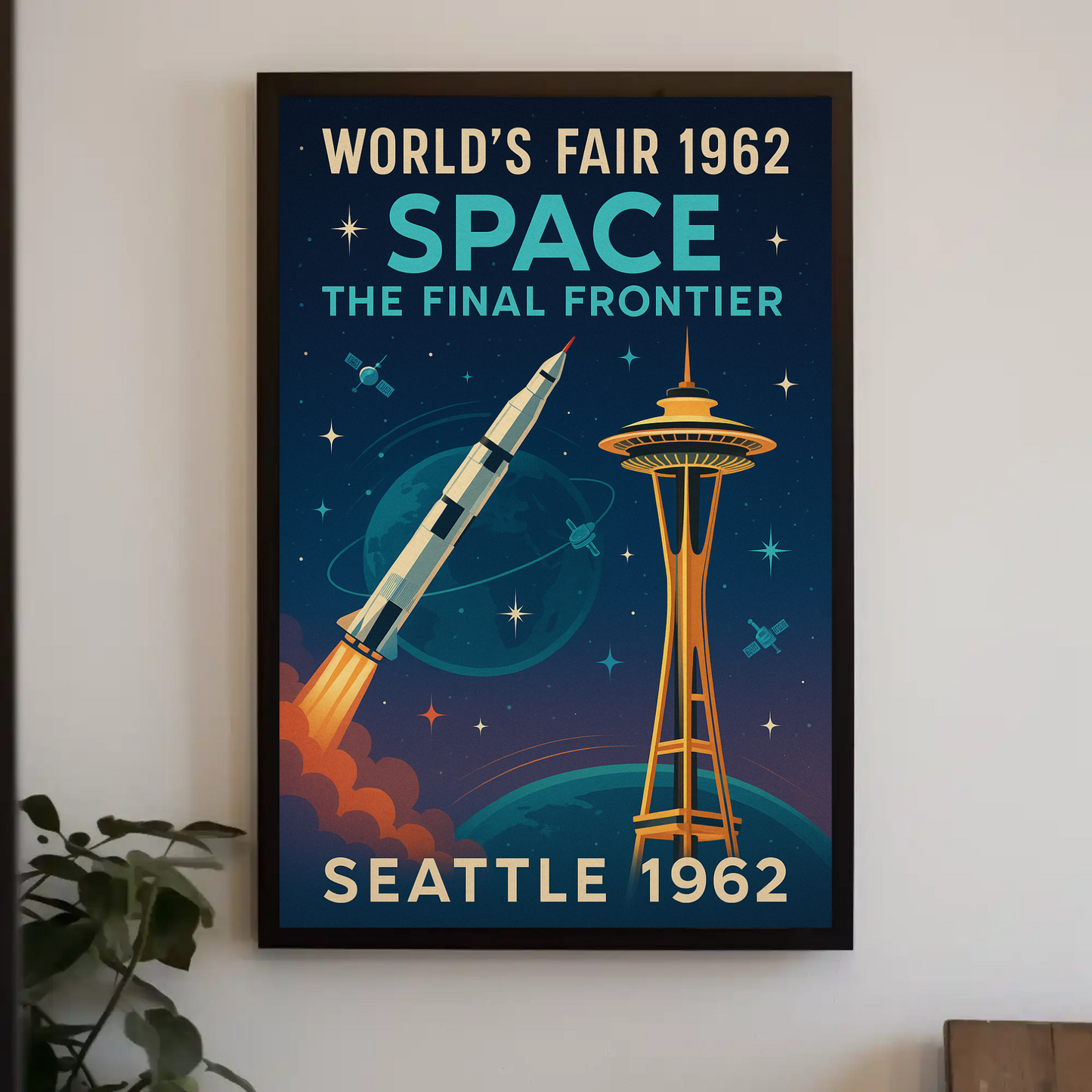 Seattle 1962 World's Fair Travel Poster
