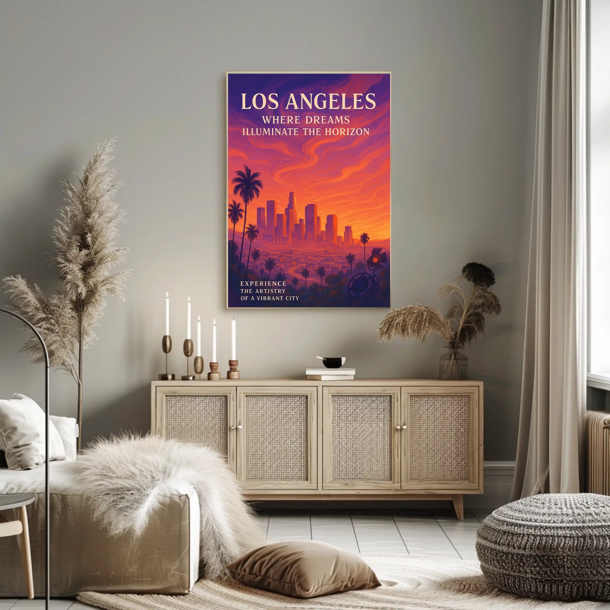 Dream-Inspired Los Angeles Cityscape Urban or Cityscape Poster