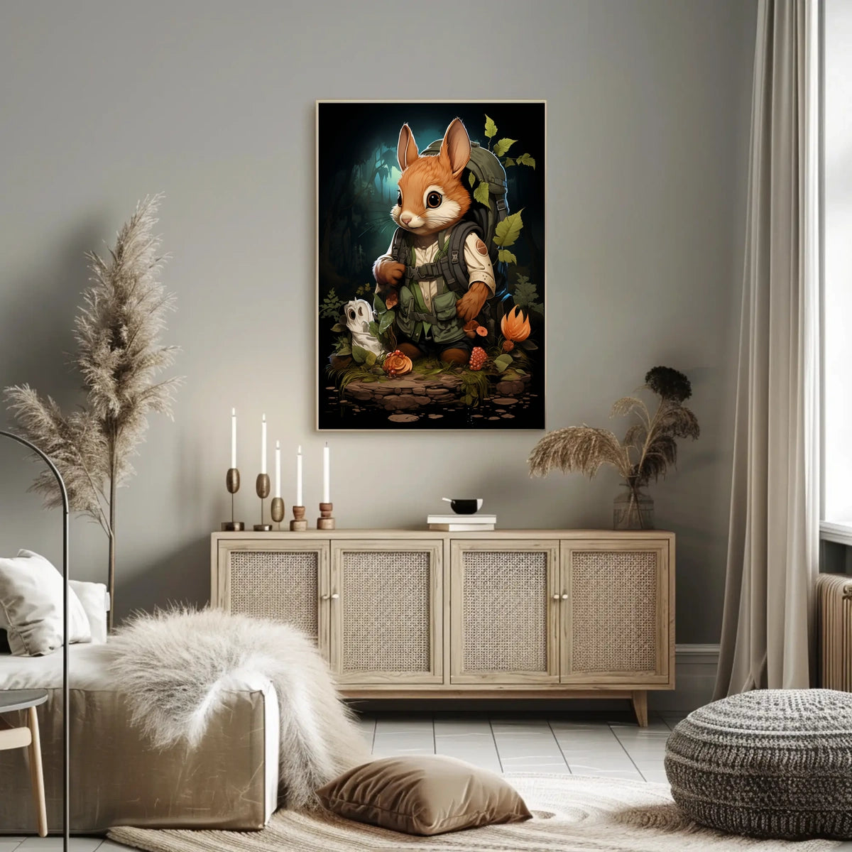 Adventurous Woodland Wanderer Poster