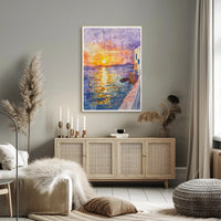 Sunset Over the Sea Poster PosterGoat