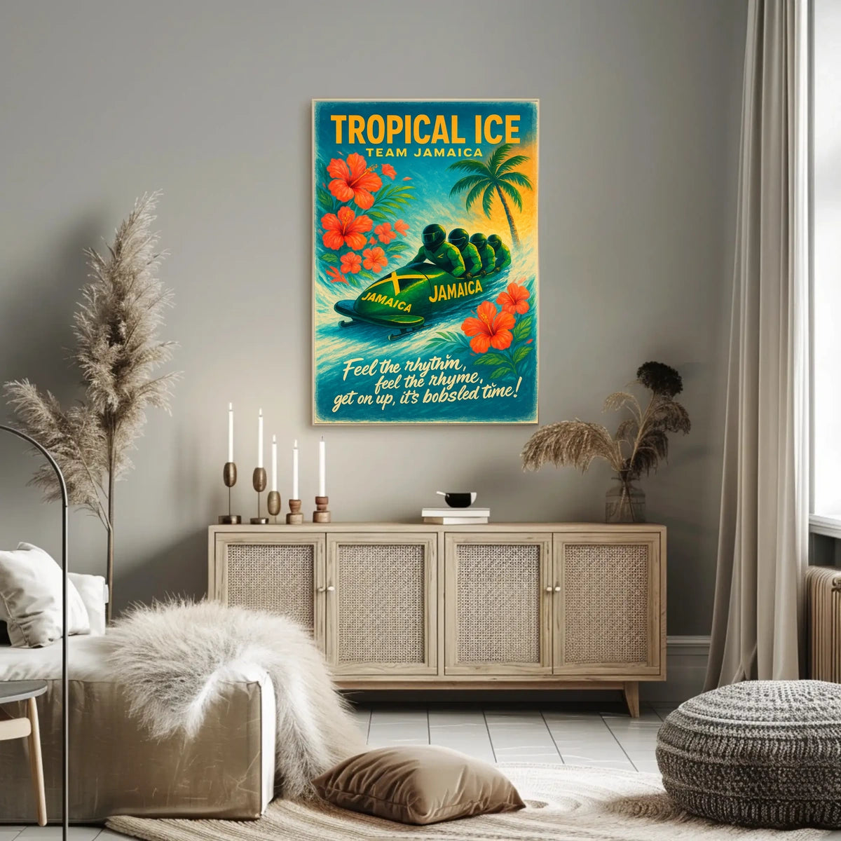 Tropical Ice Team Jamaica Poster