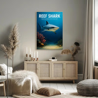 Reef Shark Majestic Predator Poster PosterGoat
