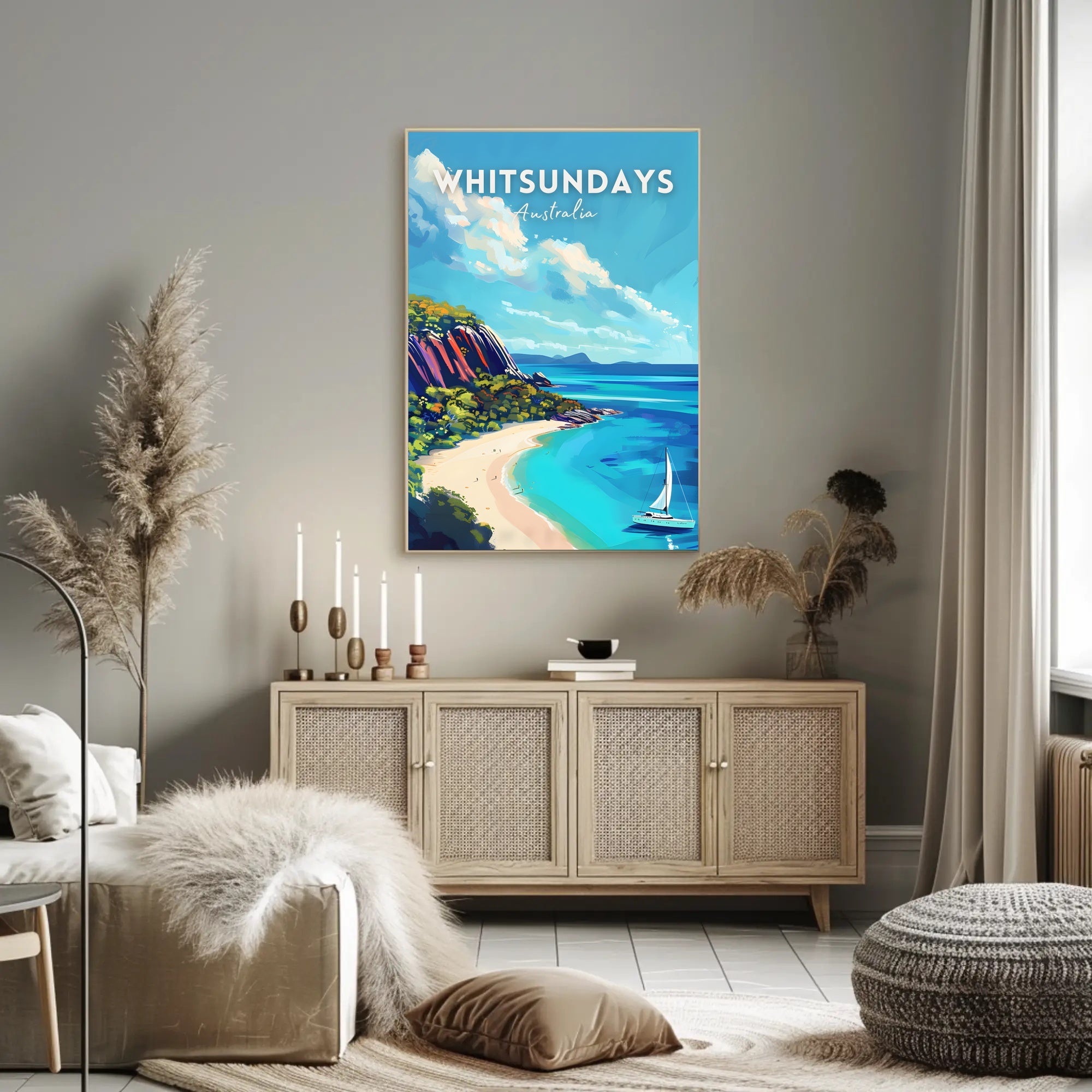 Whitsundays Tropical Getaway Travel Poster