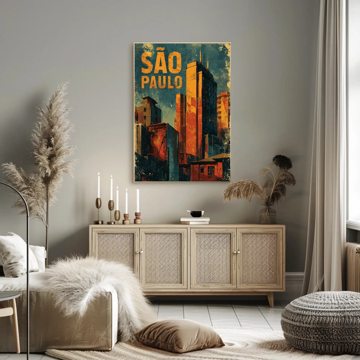 São Paulo Cityscape Poster