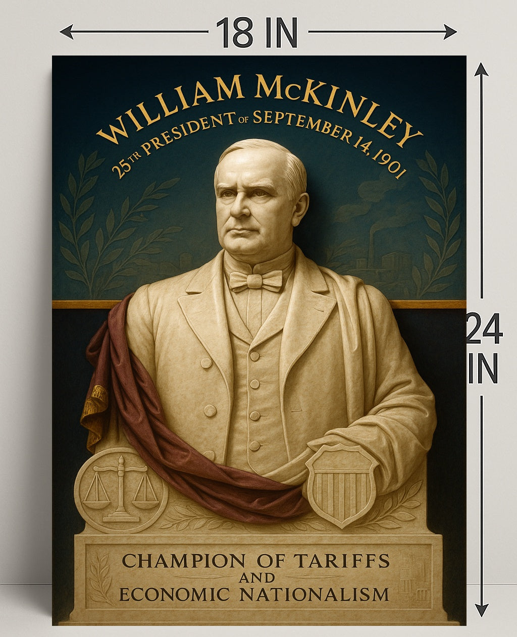William McKinley 25th President Poster PosterGoat
