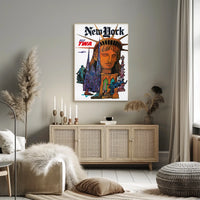 New York Adventure Awaits Travel Poster Modern Wall Art