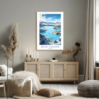 Blue Lagoon Escape: Icelandic Tranquility Travel Poster PosterGoat