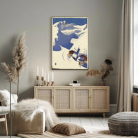 Vivid Vintage Ski Adventure in Austria Travel Poster PosterGoat