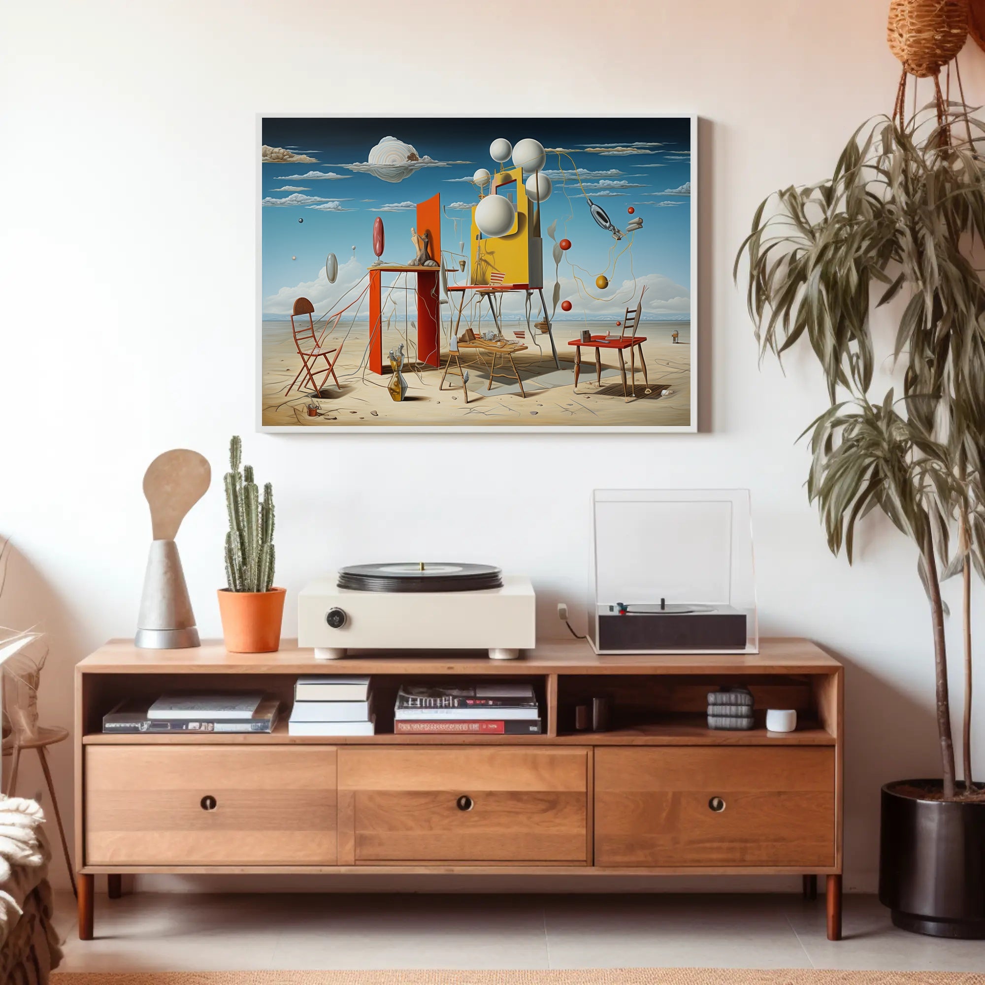 Surreal Desert Dreamscape Artistic Poster