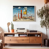 Surreal Desert Dreamscape Artistic Poster