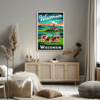 Scenic Wisconsin Travel Poster
