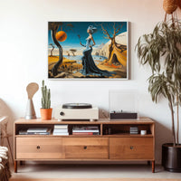 Dreamlike Coastal Surrealism: Surrealistic Artistic Poster