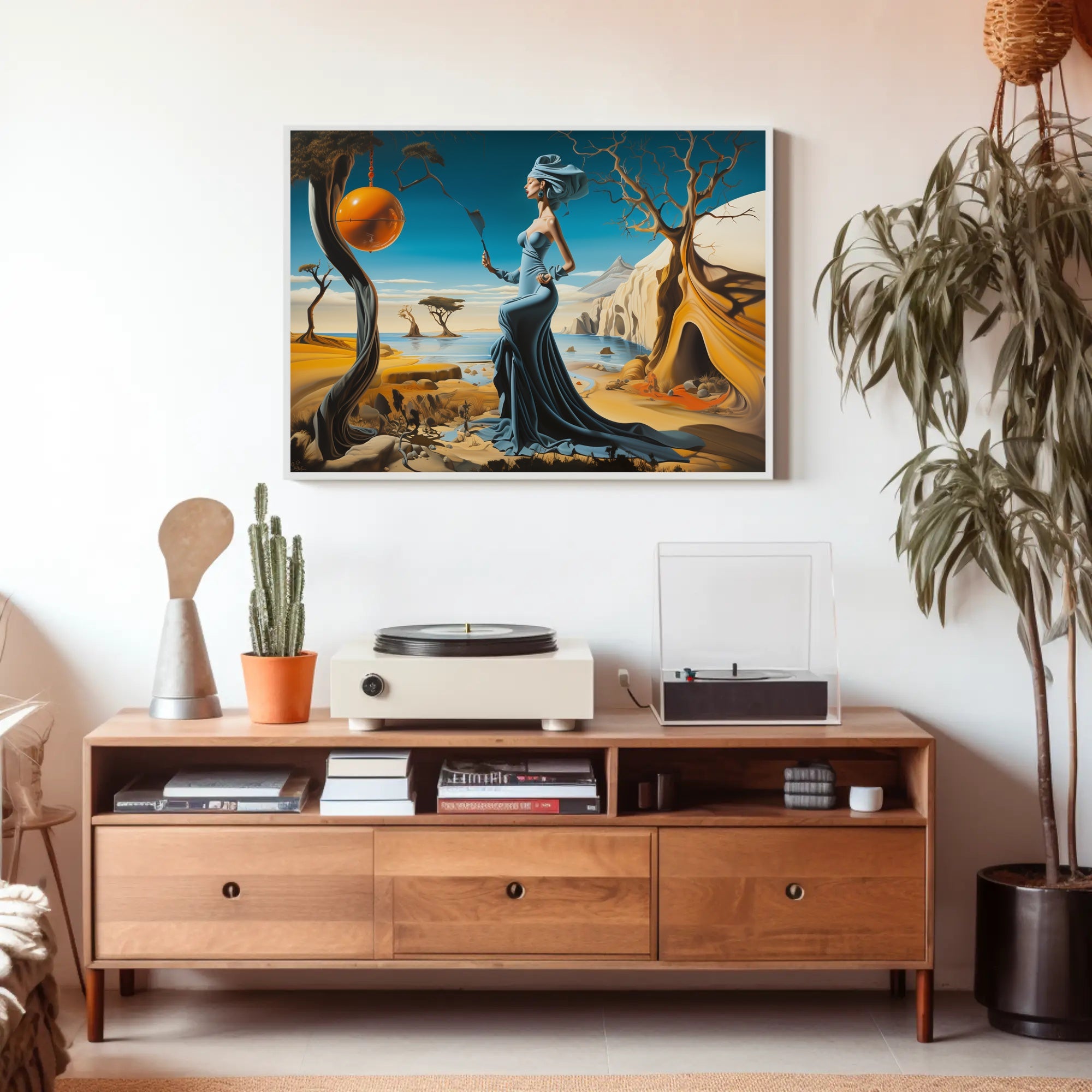 Dreamlike Coastal Surrealism: Surrealistic Artistic Poster