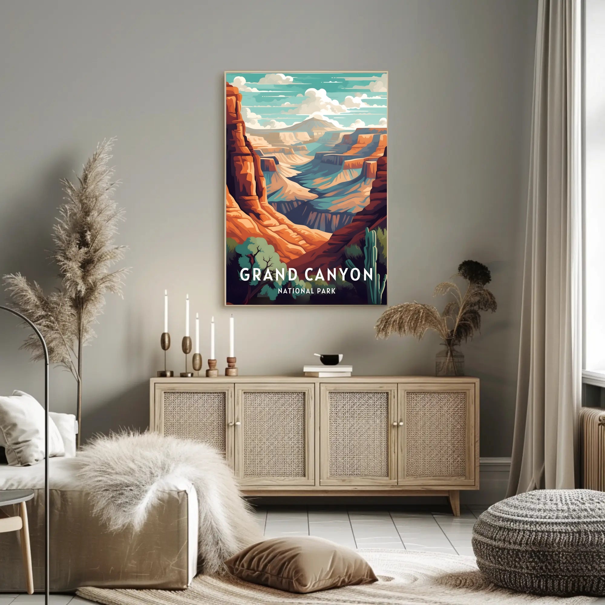 Grand Canyon Adventure Awaits National Park Poster