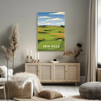 Erin Hills Golf Course Landscape Sports Poster