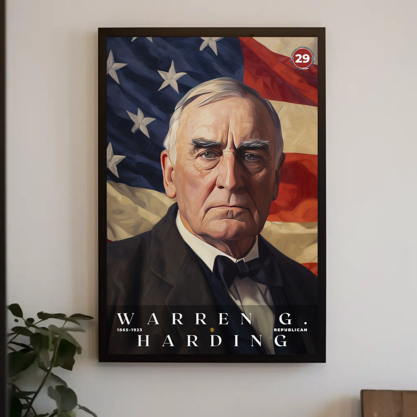 Warren Harding 29th President Of The United States Portrait