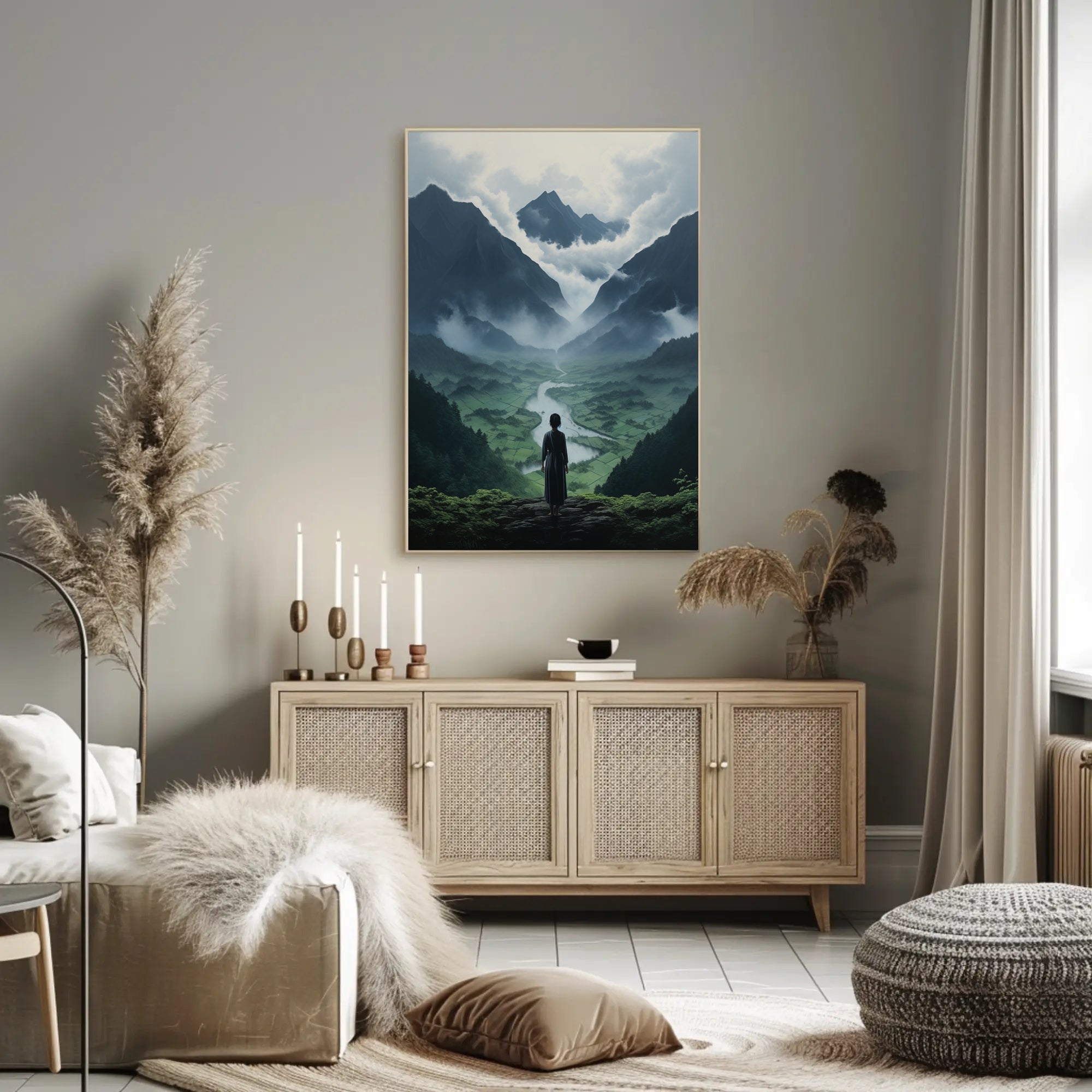 Serenity In The Mountains Poster
