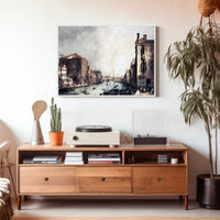 Venetian Canal Masterpiece: European Landscape Urban Cityscape Poster