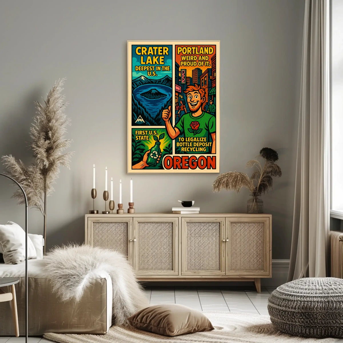 Oregon Highlights Poster