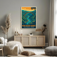 New River Gorge National Park Vintage Poster
