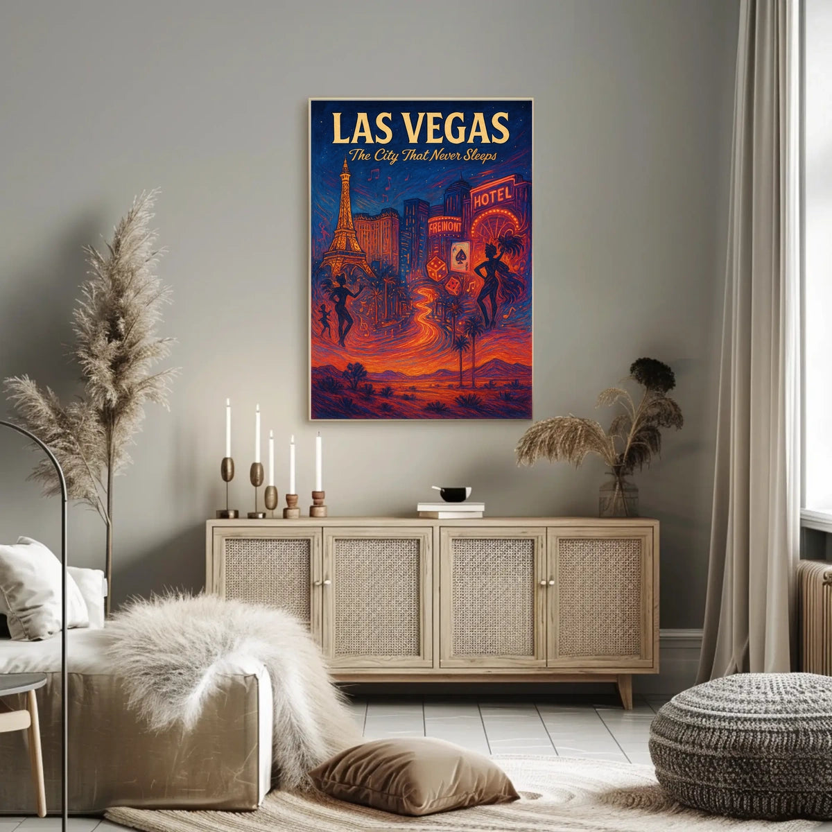 Las Vegas The City That Never Sleeps Poster