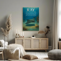Rays Graceful Saltwater Fish Poster