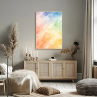 Watercolor Abstract Poster Colorful Modern Wall Art