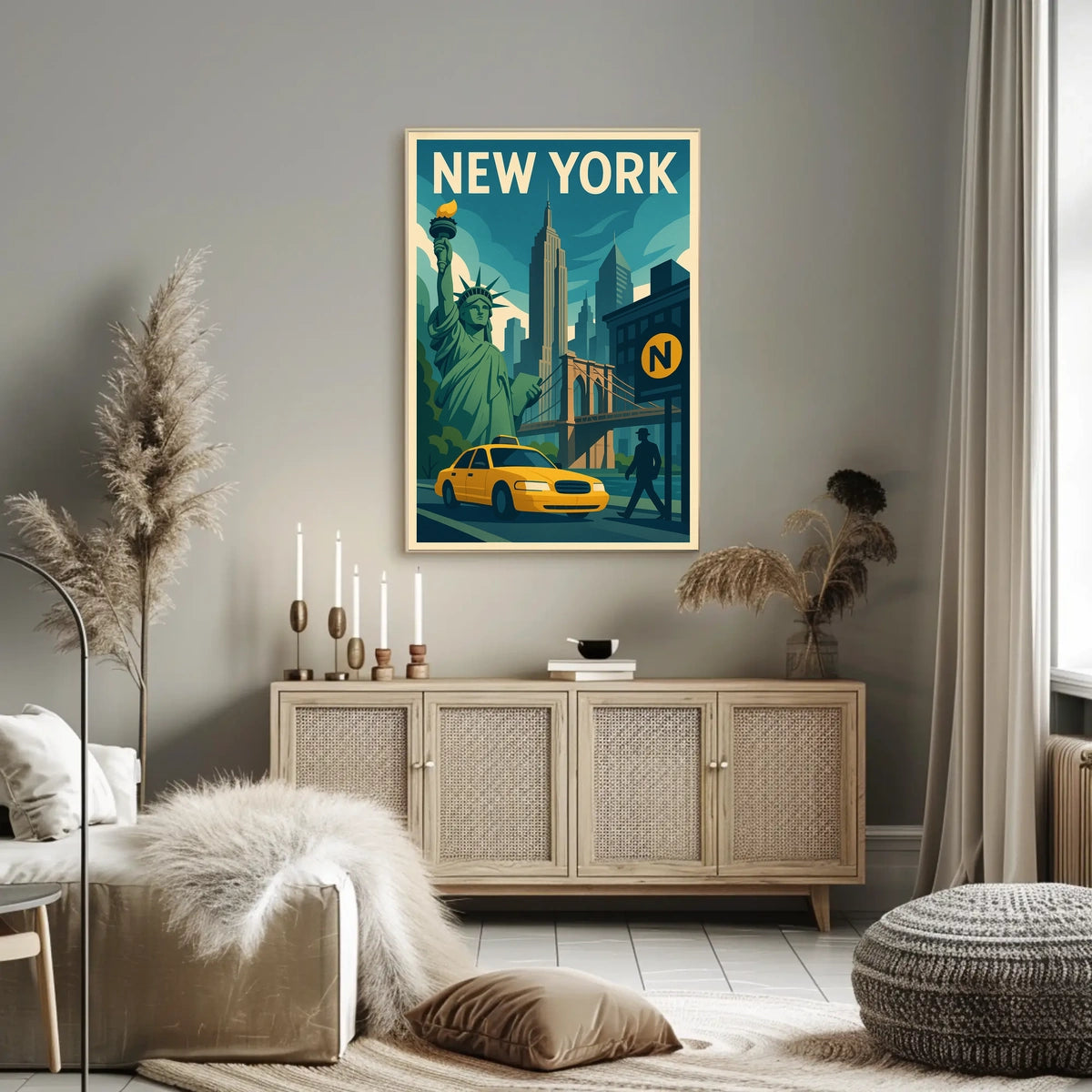 New York City Poster For City Lovers Discover Skyline Decor