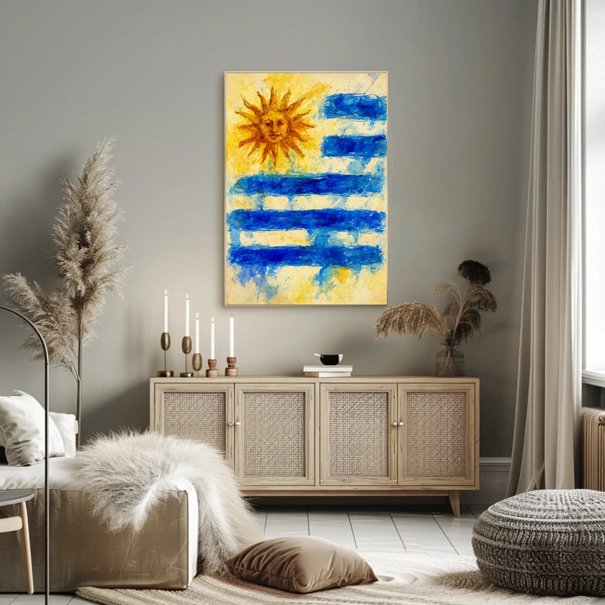 Sun Stripes Artistic Wanderlust Poster
