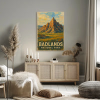 Badlands National Park Wanderlust Desert Scenic Poster
