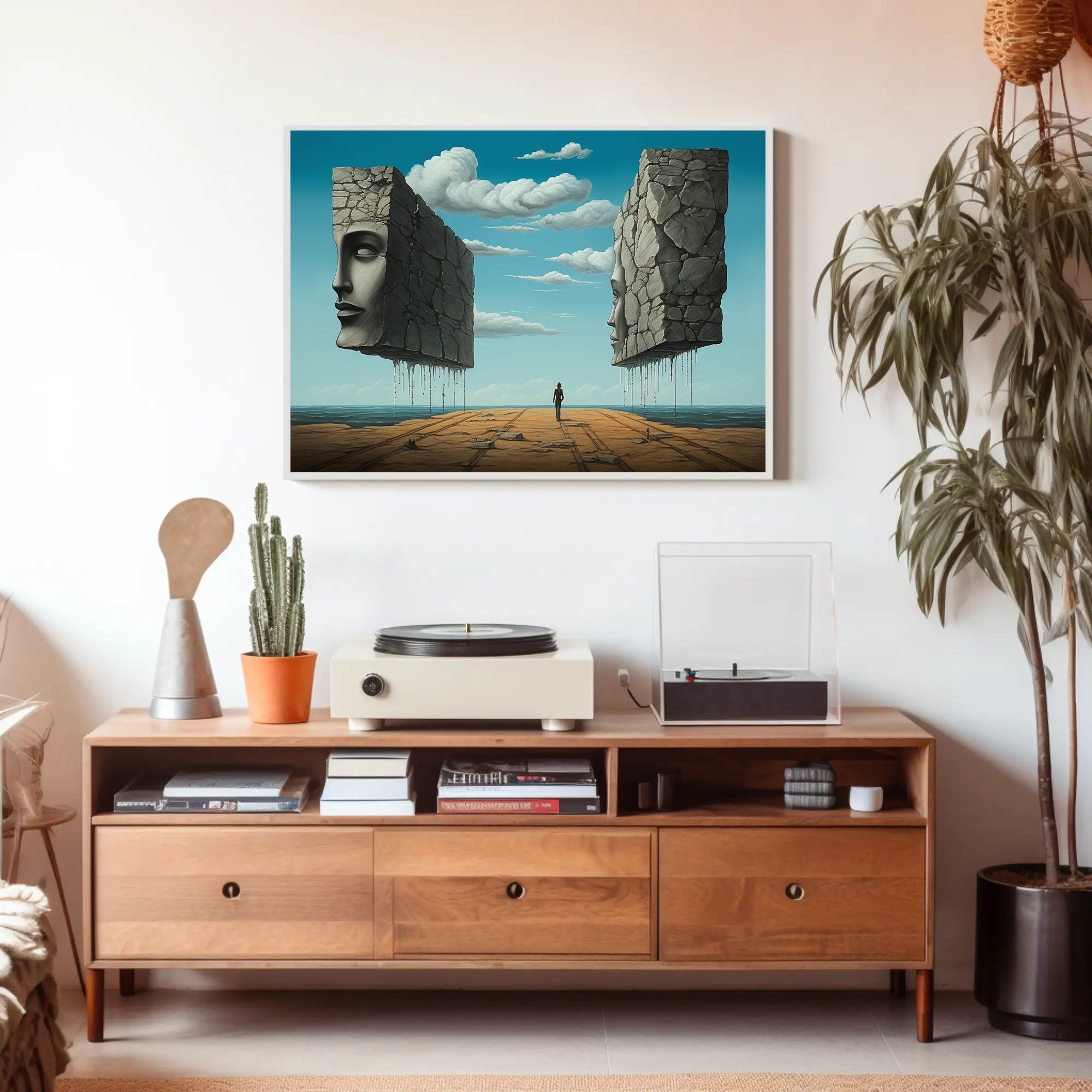 Surreal Coastal Path Artistic Poster