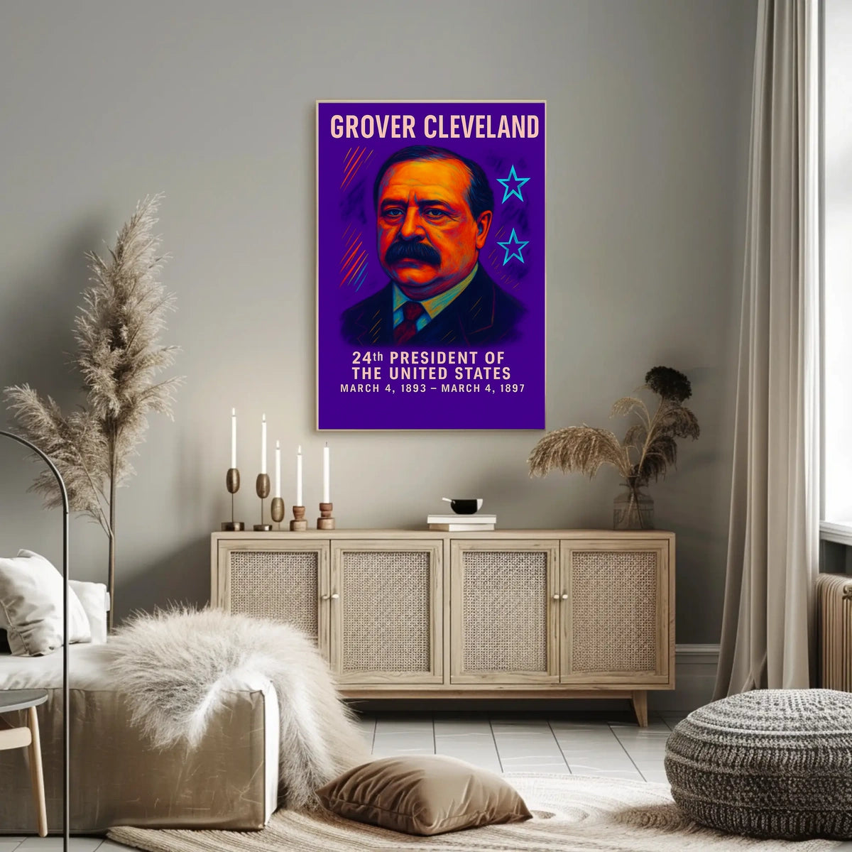 Grover Cleveland 24th President Poster