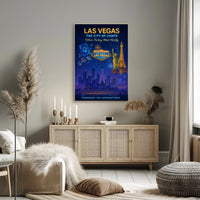 Las Vegas The City of Lights Poster PosterGoat