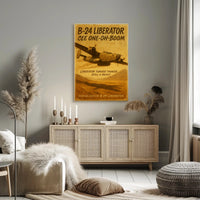 B-24 Liberator Soaring WWII Poster